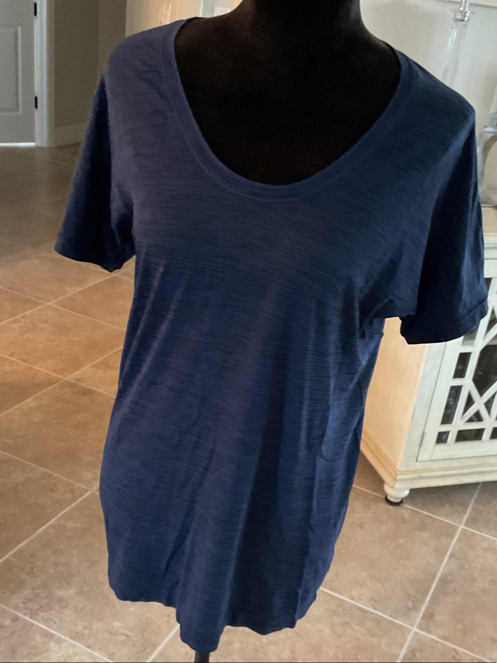 Under Armour black/blue t shirt, size M